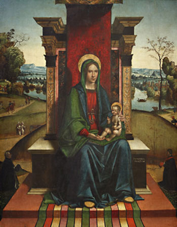 Domenico Panetti, Madonna col Bambino e i committenti